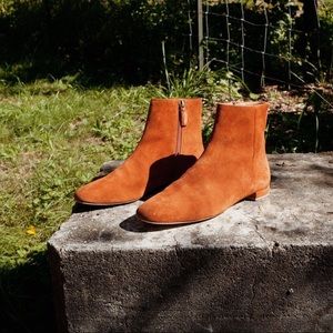 NWT Dôen Bowery Suede Boot in Rusty Sienna